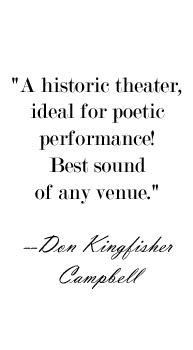 Don Kingfisher Campbell quote regarding Second Sunday Poetry Series venue